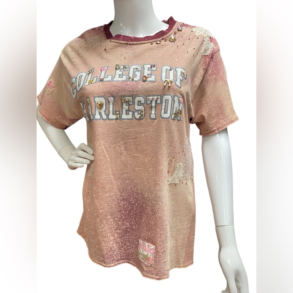 L20 Love Shack Fancy College of Charleston Upcycle Tshirt